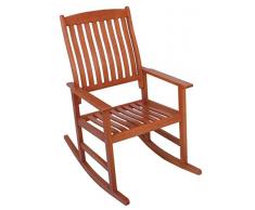 Jardinion Schaukelstuhl, Wippstuhl, Relaxsessel Robust Eukalyptus FSC, Hochwertig, Design