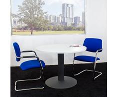 Optima runder Besprechungstisch Esstisch Küchentisch Tisch Weiß Rund Ø 100 cm