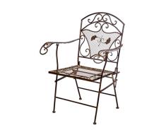 aubaho Nostalgie Gartensessel Eisen 15kg Gartenstuhl Sessel Stuhl antik Stil Chair Iron