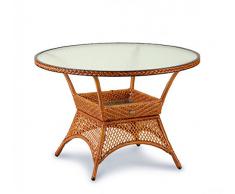 BEST 44511190 Korbtisch Madelene rund 110 cm, caramel
