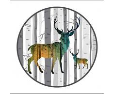 carpet Waschbar Vakuum Dauerhafte Teppich Runde Teppich Natürliche Mosaik Teppich Sofa Couchtisch Schlafzimmer Bett Teppich Zelt Drehstuhl Hocker Kissen Home Daily Mat,Durchmesser 160 cm