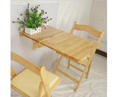 Qing MEI Massivholz Kindertisch Wandtisch, Küchentisch Laubtisch A++ (Farbe : B)