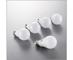 LED Leuchtmittel Lampe 5er Set 9W 806lm LED Glühbirne E27 LED Energiesparlampe Halogen Lampe LED Birne warmweiss LED Set Abstrahlwinkel 200° EEK A+ E14