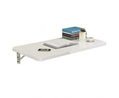 WYBD.Y An der Wand montierter KlappschreibtischDrop-Leaf-Tisch, Kleiner Esstisch Küchenablage Tisch Tischbank Werkbank Computertisch Kindertisch für Büro/Waschküche