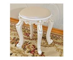 MJIA Ankleide Hocker Make-up Hocker Barock Klavierstuhl, Zum Ankleiden Wohnzimmer Schlafzimmer (Color : D-34 * 34 * 42cm)