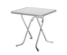 BEST 26527085 Scherenklapptisch Primo eckig 67 x 67 cm, silber