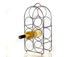 Metall Flaschenregal für 7 Flaschen, Weinregal, Weinflaschenregal, Flaschenständer …