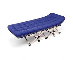 XIAOHE Lehnstühle Home Office faltbaren Sessel tragbaren Outdoor-Sofa (Color : Blue)