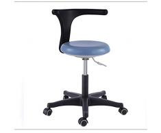 Sattelstuhl, Einstellbare Medical Dental Hocker Zahnarzt Stuhl mit 360-Grad-Drehung Assistent Hocker Stuhl Salon Friseur Frisierstuhl