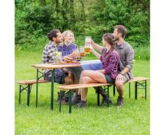 TecTake Bierzeltgarnitur Festzeltgarnitur Biertisch Stehtisch klappbar | Verschiedene Modelle (Typ 3 | Nr. 402189)