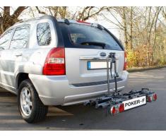 EUFAB 12010LAS Fahrradträger: Kupplungsträger Poker-F (ehemals Raven) klappbar, für 2 Räder