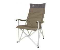 Coleman Faltstuhl Sling Chair mit Aluminiumgestell Zum Relaxen, Campingstuhl mit Armlehnen und hoher Rückenlehne, Transporttasche, bis Max. 113 kg