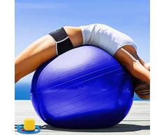 DZLXY Yoga-Gymnastikball Ball Chair für Fitness, Stabilität, Gleichgewicht & Yoga, Pilates oder Geburtshilfe Sicherheit - Quick Air Pump inklusive,55CM