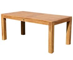 AS-S Wuchtiger Teak Bigfuss Gartentisch 180x90 Holztisch Teaktisch Garten Tisch Holz JAV-BIGFUSS180