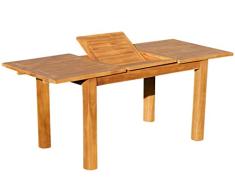 ASS Wuchtiger Teak Bigfuss Ausziehtisch Gartentisch 130-180x80 Holztisch Teaktisch Garten Tisch Holz BIGFUSS130-180