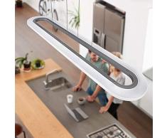 ZMH LED Pendelleuchte Hängelampe esszimmer Esstischlampe Hängeleuchte dimmbar per Fernbedienung 37W aus Acryl Panelleuchte für Büro Arbeitszimmer, drei Lichtfarbe stuflos wechseln