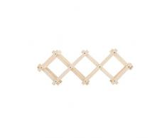 UPKOCH Weinhalter aus Holz 5 Weinflaschen-Aufbewahrungsfächer für die Küchenbar