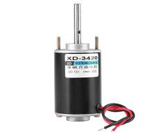 Vobor 30W CW/CCW Permanentmagnet-Gleichstrommotor, langsamer Hochgeschwindigkeits-Elektromotormotor für kleinen Schneidetisch, Schleifen mechanischer Geräte(12V 3500RPM)