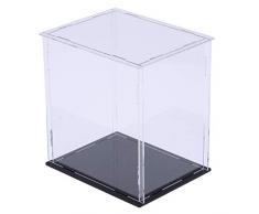 Baoblaze Tisch Vitrine Würfel Acryl Schaukasten Spuck Staub Schutz Ausstellung Acrylglaswürfel, 27 x 20 x 30 cm