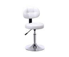 XIAMIMI Barhocker Barhocker Frisierstuhl Drehstuhl Aufzug Schönheits Hocker Removable Hocker Aufzug Stuhl,Weiß