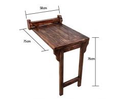 MJYY Tisch Schreibtisch Computertisch Kindertisch Klappbarer Esstisch Vintage Massivholz Wandbehang Tisch Balkon Teleskopschreibtisch