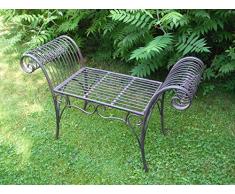 Traumhafter, geschwungener Hocker, Stuhl, Eisen, stabil, mediterran