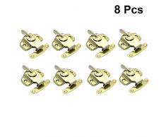 DOITOOL 8 Stück Metall Tischschlösser goldene Tischbeschläge für Tischblätter Computerarbeitsplätze und Konferenztische