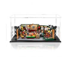 TopBau Professionell Acryl Vitrine Kompatibel mit Lego 21319 Friends Central Perk, Staubdicht Vitrine Bausteine Glas Schaukasten für Lego Bausteine Modell