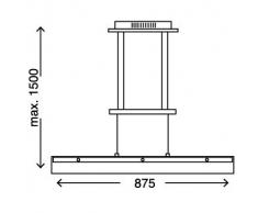 Trango Design LED Pendelleuchte, Esstischleuchte höhenverstellbar in Chrom TG4338-018