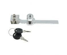 Almencla Schiebefenster Vitrinenschrank Vitrinenschloss Glastür 328, Diecast And Construction; Müssen Keine Löcher Auf Glas Bohren