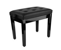 Tatayang höhenverstellbar Keyboardbank Klavierbank, Kunstleder Klavierhocker Klavier Bank Pianobank Sitz Stuhl Hocker, Schwarz