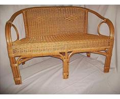 Rattan Bank (Sessel) neu Club Lounge Orginal Rattan Farbe Honig geflochten
