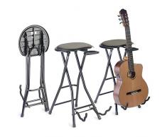 Stagg 25021473 GIST-350 Klappstuhl mit Gitarre Stand