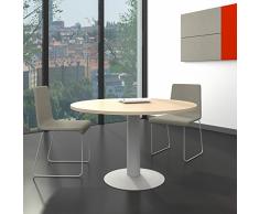 WeberBÜRO Optima runder Besprechungstisch Esstisch Küchentisch Tisch Ahorn Rund Ø 120 cm
