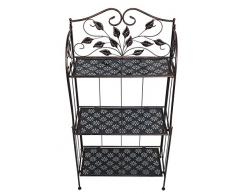 Original LN175 Blumentreppe Eckregal Metall Standregal Eisenregal Blumenständer Regal LN175