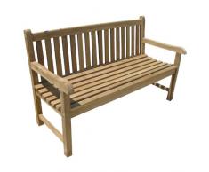 Massive Teakbank 3-Sitzer 150 cm Gartenbank Sitzbank Parkbank Holzbank
