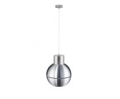 Kugel Pendelleuchte Design Aluminium matt Ø 28cm, Hängelampe modern, Honsel Leuchten