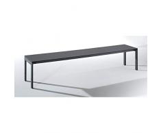 EUROKRAFT Umkleidebank mit Stahlgestell - LxHxT 2000 x 415 x 400 mm - Sitzfläche basaltgrau - Bank Bank aus Holz Metall Kunststoff Bänke Bänke aus Holz Metall Kunststoff Garderobe Garderoben Garderobenbank Garderobenbänke Garderobenhaken