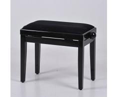 Klavierbank Klavierhocker Klavier Bank Pianobank Stuhl Hochglanzlack Piano schwarz 51000-D01
