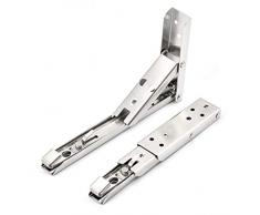 YNAYG Regalträger,90 ° Wandhalterung aus rostfreiem Stahl mit Klappboden Wandhalterung, Hochleistungs-Metallklappbodenhalterung für Tischbänke