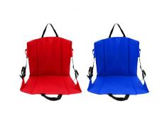 YO-TOKU 2er beweglicher Klappstuhl Strand Stuhl Boden Stuhl Camping Stuhl for den Außen Stühle Wohnzimmermöbel