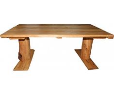 Casa Padrino Vintage Esstisch Eiche Rustikal Massiv 200 x 100 cm Mod TR1 - Landhaus Stil Tisch massives Eichenholz