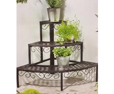RUND Blumentreppe rund Pflanzentreppe Blumenregal Garten Terrasse RUND