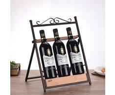 GCM RRack Küchen-Weinregal Schmiedeeisen-Tischplatte umgekehrter Becher Starker und haltbarer Wein-Ausstellungsstand (Color : A4)