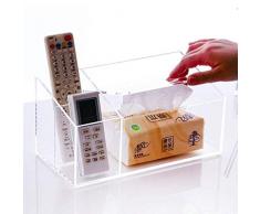 Multifunktionale Tissue-Box , Wohnzimmer-Teetisch Acryl Creative Tissue Storage Box(Size:3 Separate Klammern)