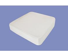 Gel Gelschaum Outdoor Sitzkissen mit Kunstleder Bezug Anti Dekubitus Sitzpolster 40 x 40 x 10 cm Memory Schaum auch für Inkontinenz geeignet Rollstuhl Stuhl Auto LKW Bürostuhl Chefsessel Reise Kissen (RG 60 weich)