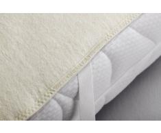 Dormisette Q59 Molton-Matratzenauflage aus Zwirn-Calmuc für Matratzen Gr. 80/200 cm, rohweiß
