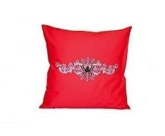 SONDERPREIS Kissenhülle SPINNE bestickt Kissen Kissenbezug 40x40 cm