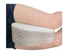 Big Ant Kniekissen Beinkissen für Seitenschläfer - Memory Schaum Beinkissen Kissen Keil mit waschbarem Bezug - passt für Alle Man und Jahreszeit (Weiß)