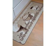 Küchenläufer Küchen Läufer Teppich Loop Flur Barteppich Esszimmerteppich für Esszimmer Küche Bar Coffee Latte Macchiato Cappuccino Espresso mit Kaffeetassen Der Hingucker in Ihrer Küche / Ihre Gäste werden staunen Küchenmatte